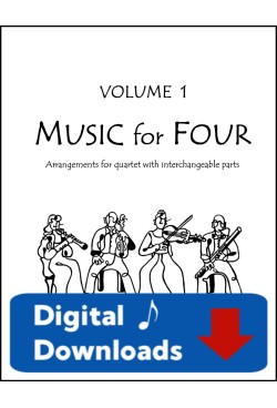 Music for Four - Volume 1 - Create Your Own Set of Parts - Digital Download